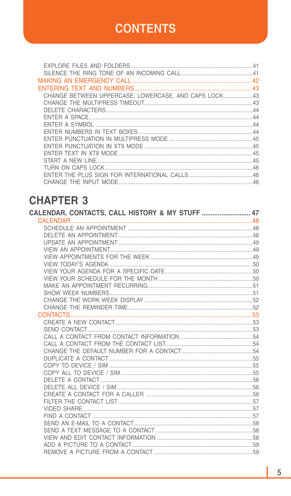 Pantech Matrix Pro User Manual | Page 7 / 261