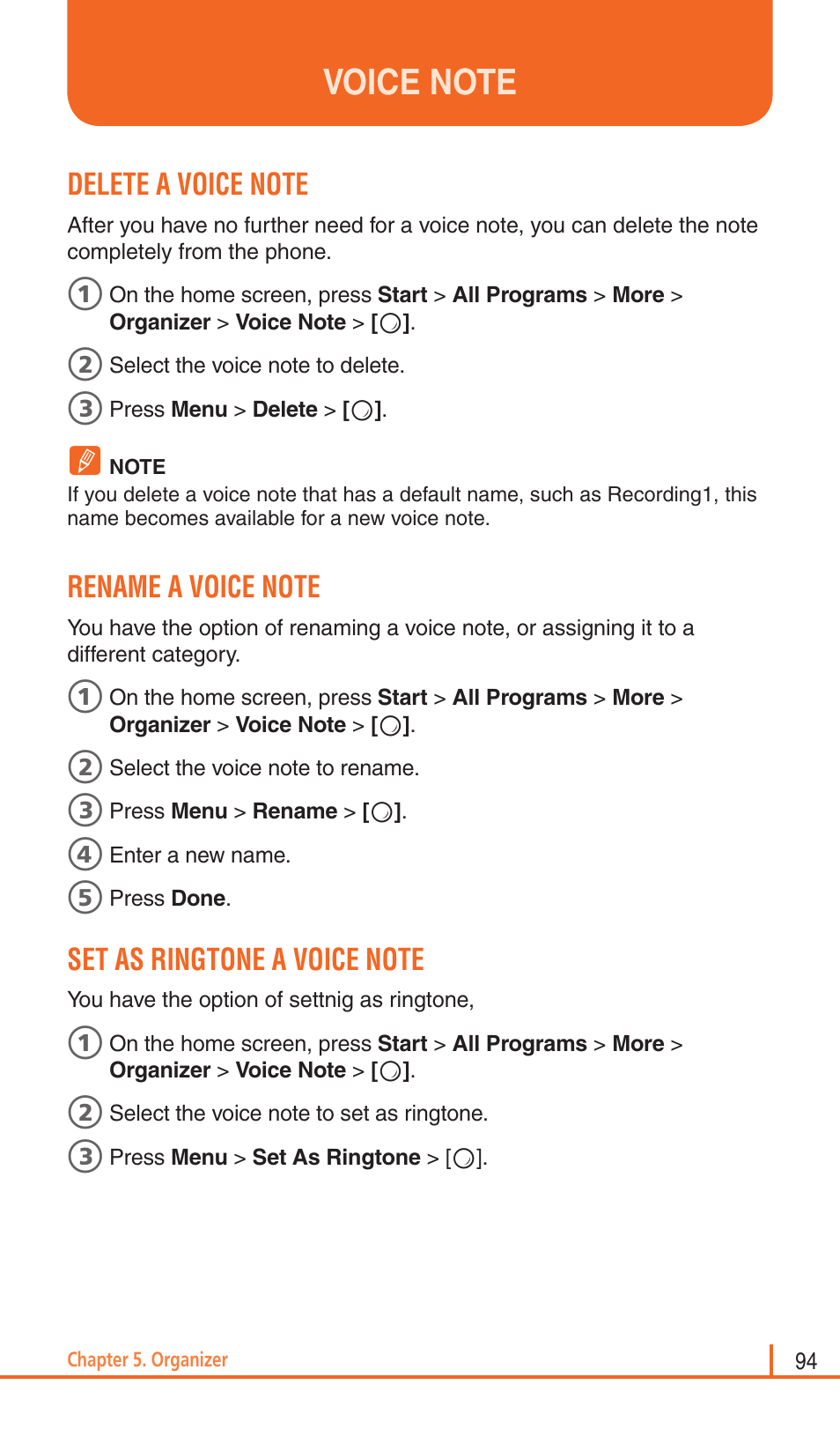 Pantech Matrix Pro User Manual | Page 96 / 261