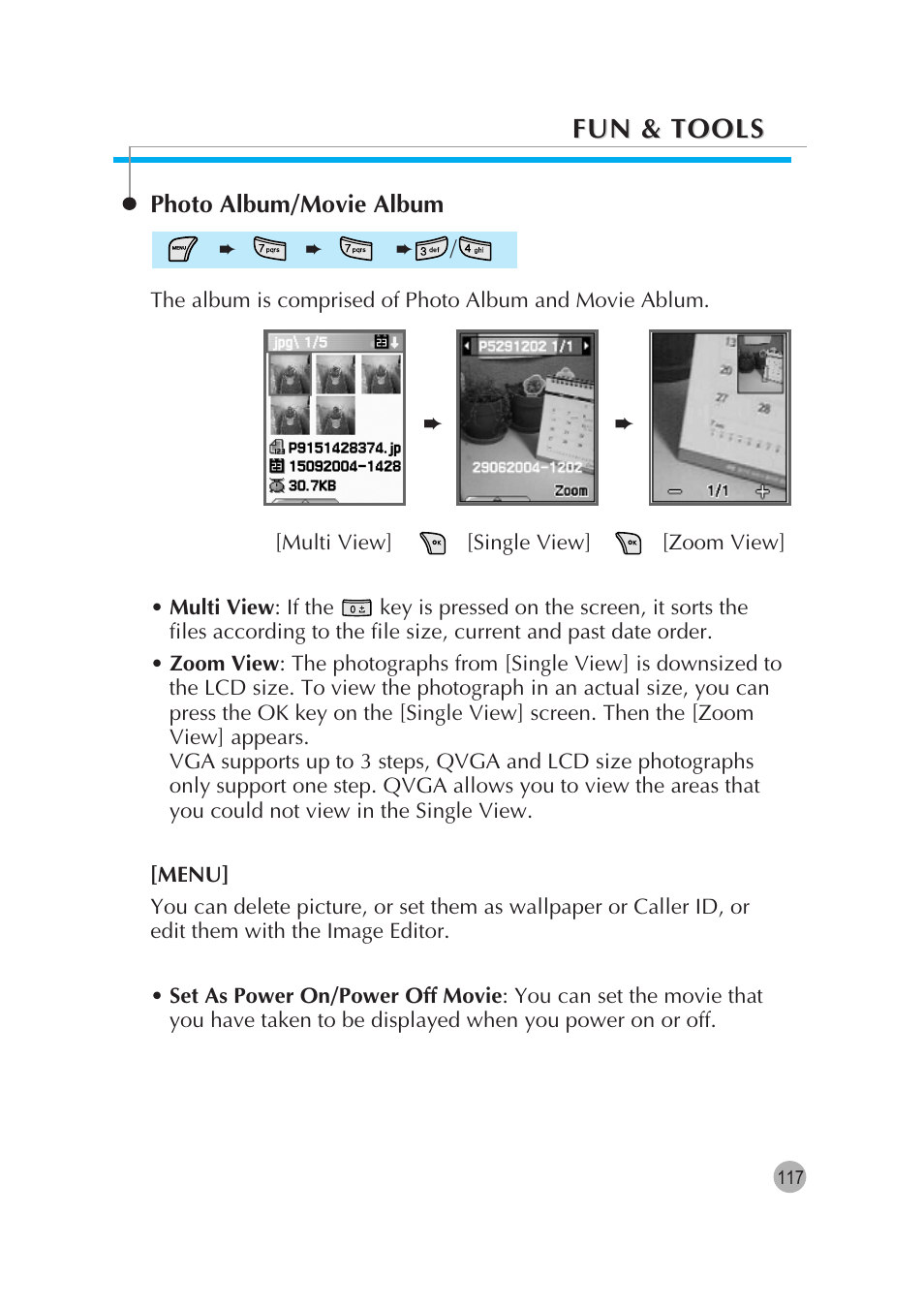 Fun & tools | Pantech G670 User Manual | Page 118 / 137