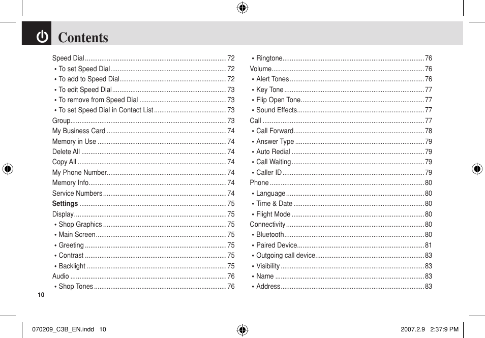 Pantech C3b User Manual | Page 11 / 101