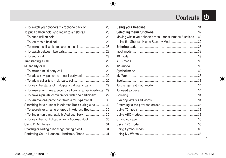 Pantech C3b User Manual | Page 8 / 101