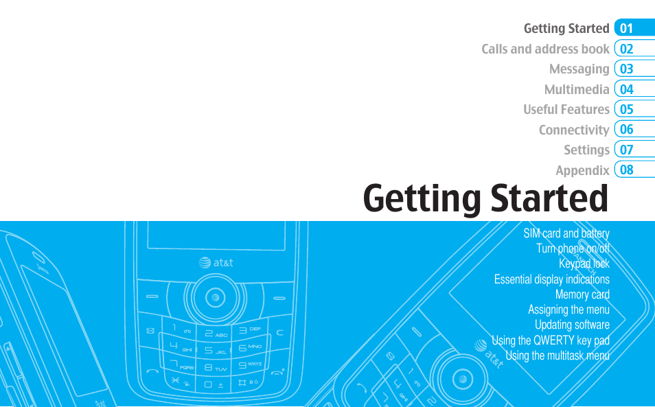 Getting started | Pantech Reveal User Manual | Page 17 / 186