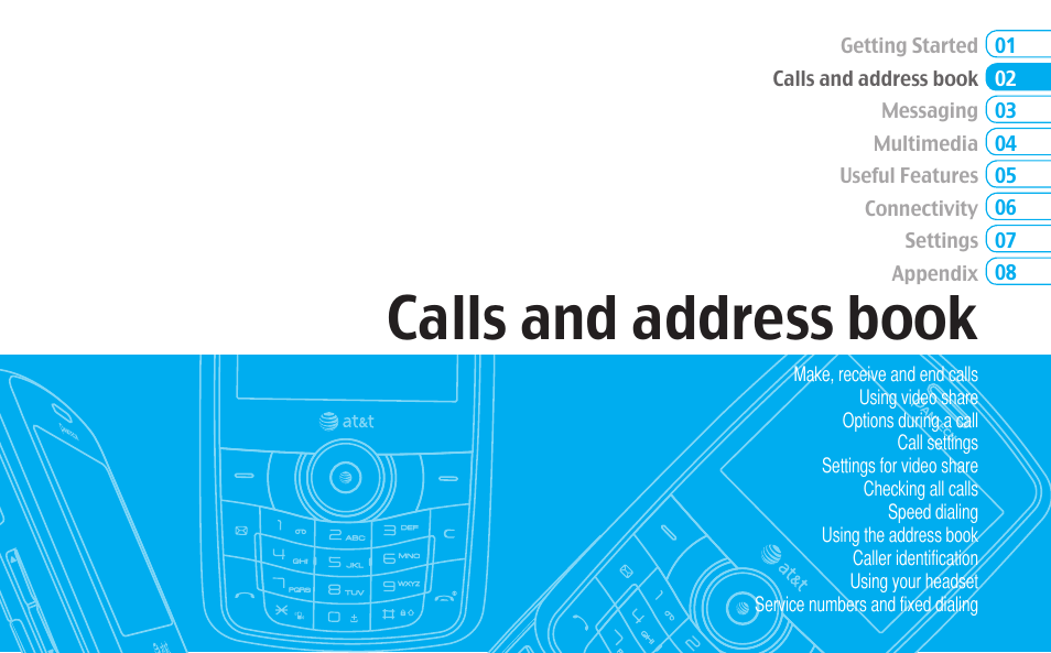 Calls and address book | Pantech Reveal User Manual | Page 25 / 186