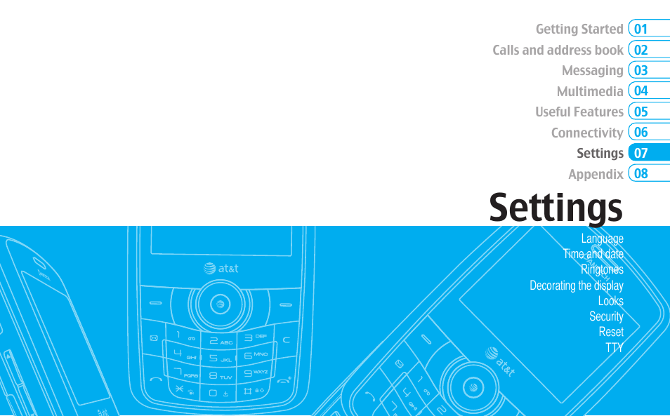 Settings | Pantech Reveal User Manual | Page 75 / 186