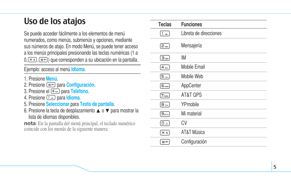 Uso de los atajos | Pantech Reveal User Manual | Page 97 / 186