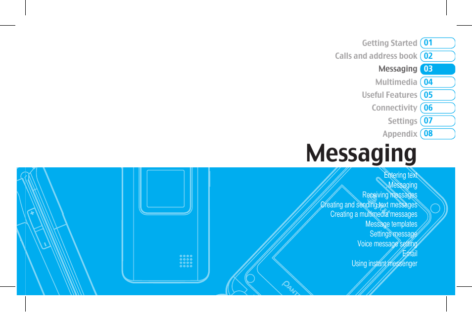 Messaging | Pantech Lena C610 User Manual | Page 31 / 82