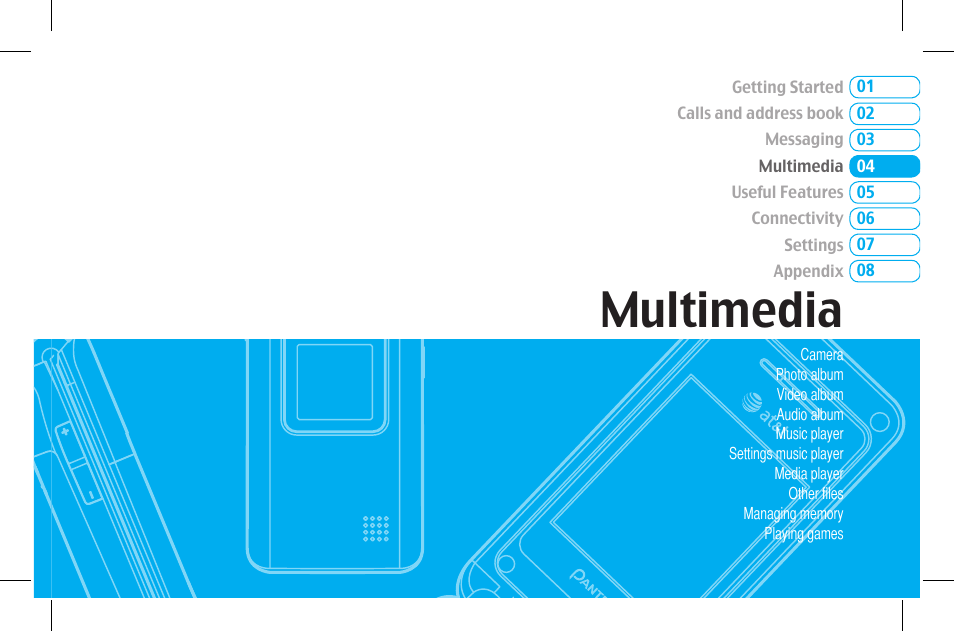 Multimedia | Pantech Lena C610 User Manual | Page 41 / 82