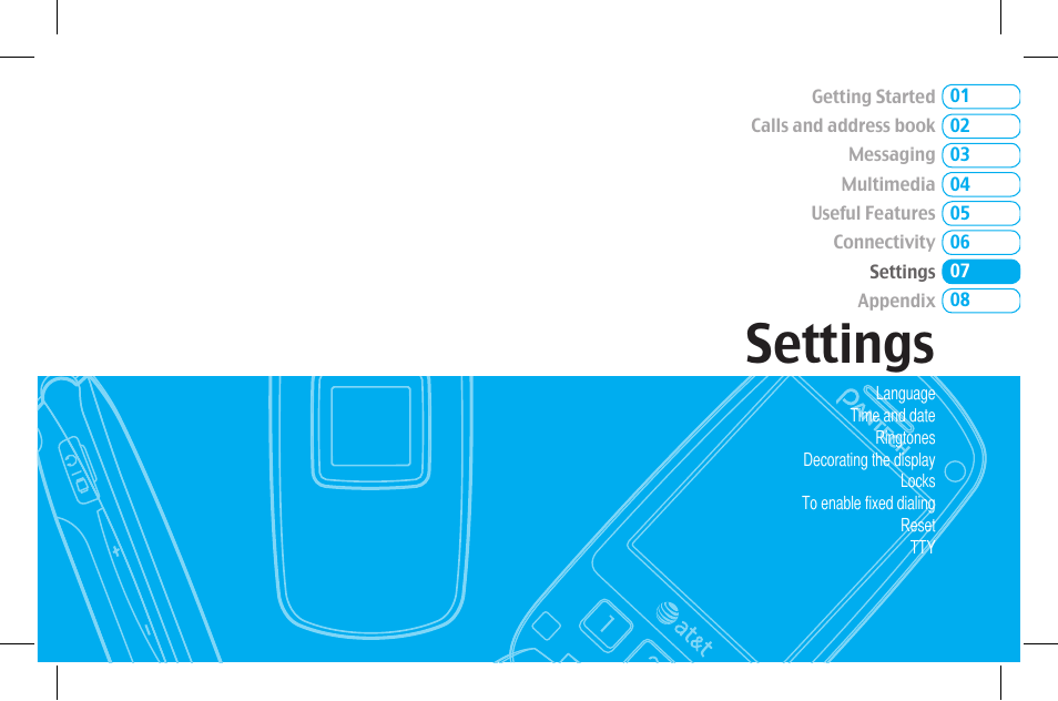Settings | Pantech Lena C610 User Manual | Page 67 / 82