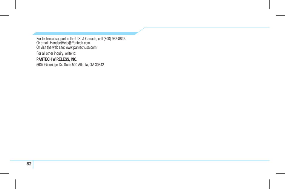 Pantech Lena C610 User Manual | Page 82 / 82