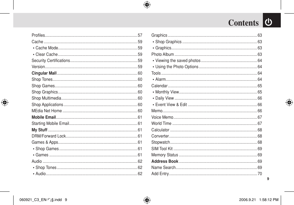 Pantech C3 User Manual | Page 10 / 97