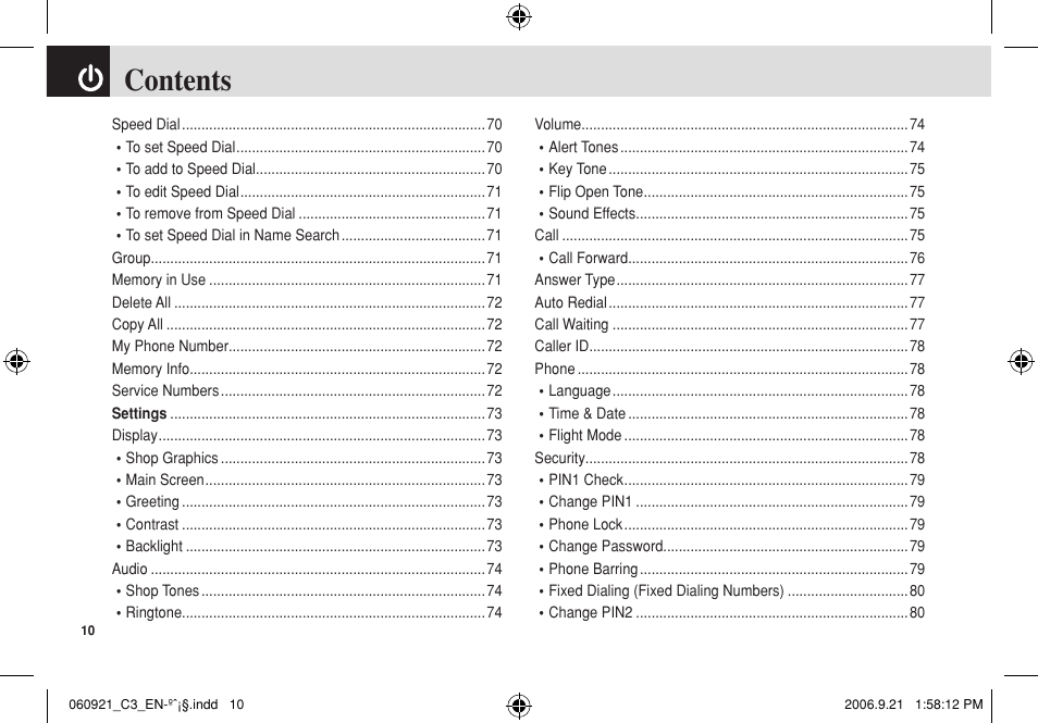 Pantech C3 User Manual | Page 11 / 97