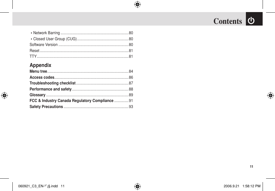 Pantech C3 User Manual | Page 12 / 97