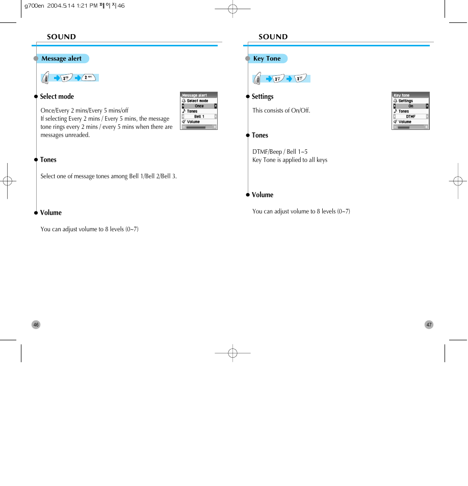 Pantech G700 User Manual | Page 24 / 55