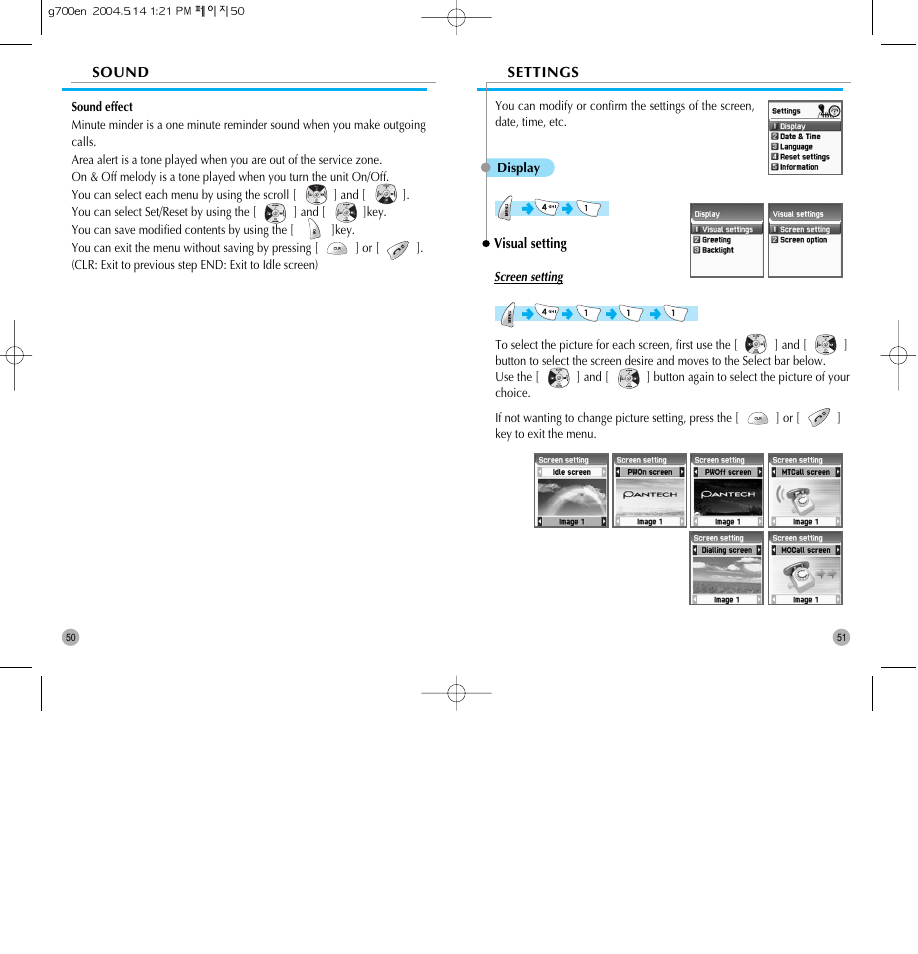 Pantech G700 User Manual | Page 26 / 55