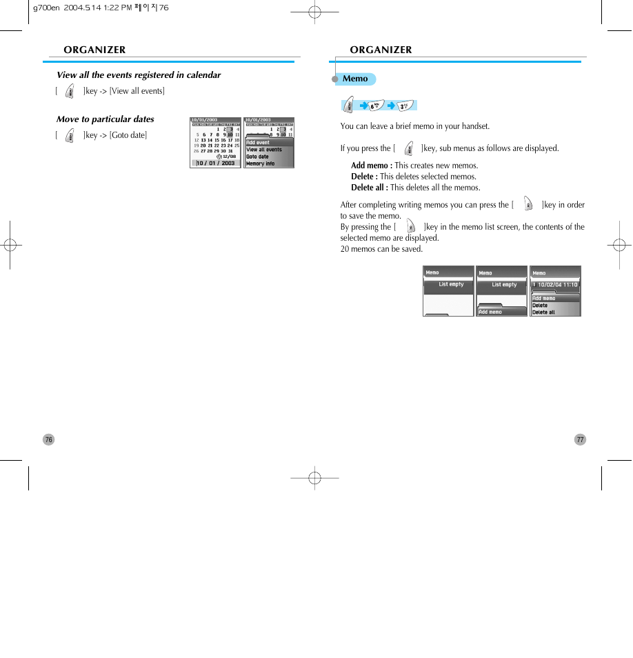 Pantech G700 User Manual | Page 39 / 55