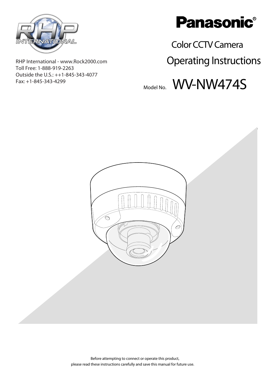 Pantech WV-NW474S User Manual | 58 pages