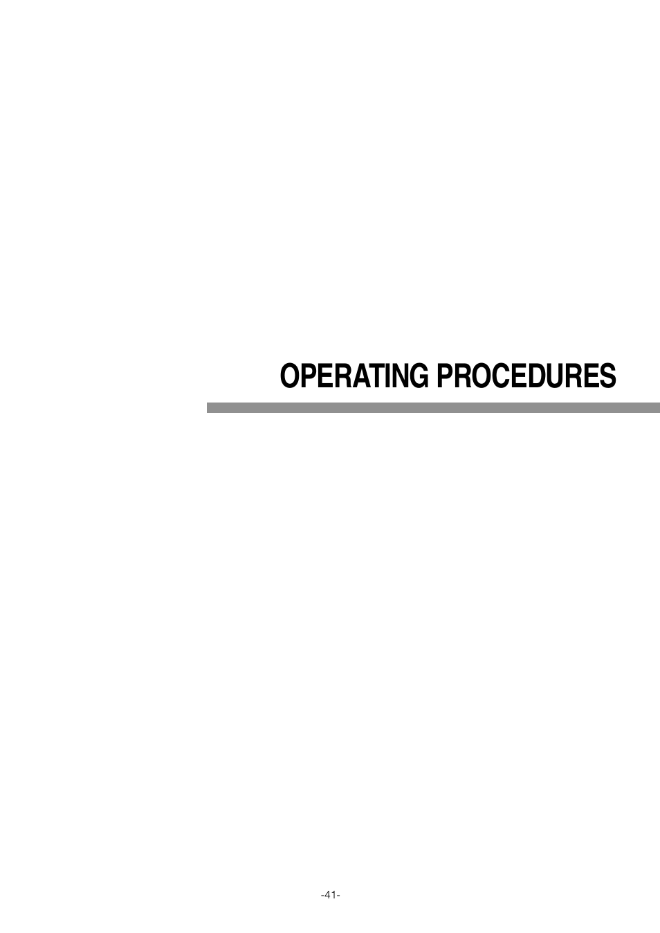 Operating procedures | Pantech WV-NW474S User Manual | Page 41 / 58