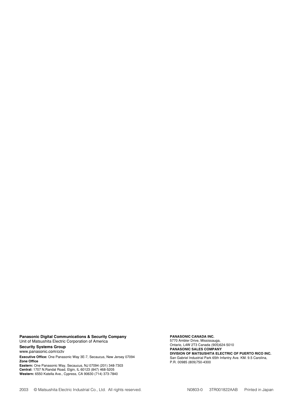 Pantech WV-NW474S User Manual | Page 58 / 58