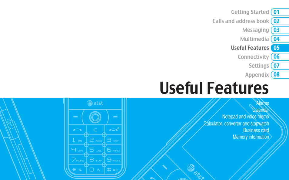 Useful features | Pantech C630 User Manual | Page 55 / 84