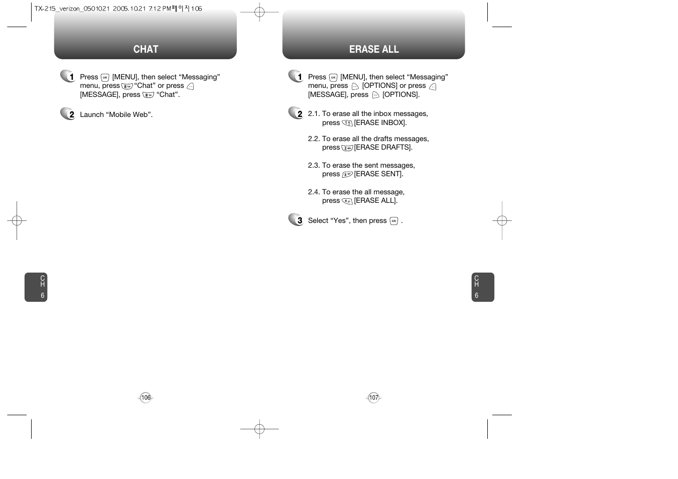 Pantech PN-215 User Manual | Page 109 / 140