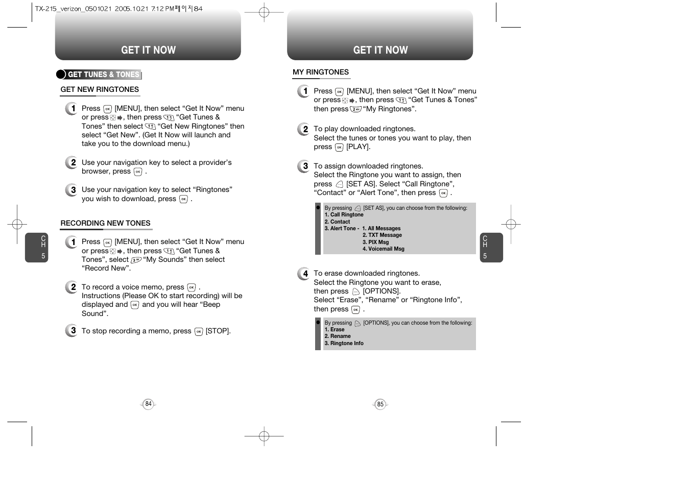 Get it now | Pantech PN-215 User Manual | Page 86 / 140