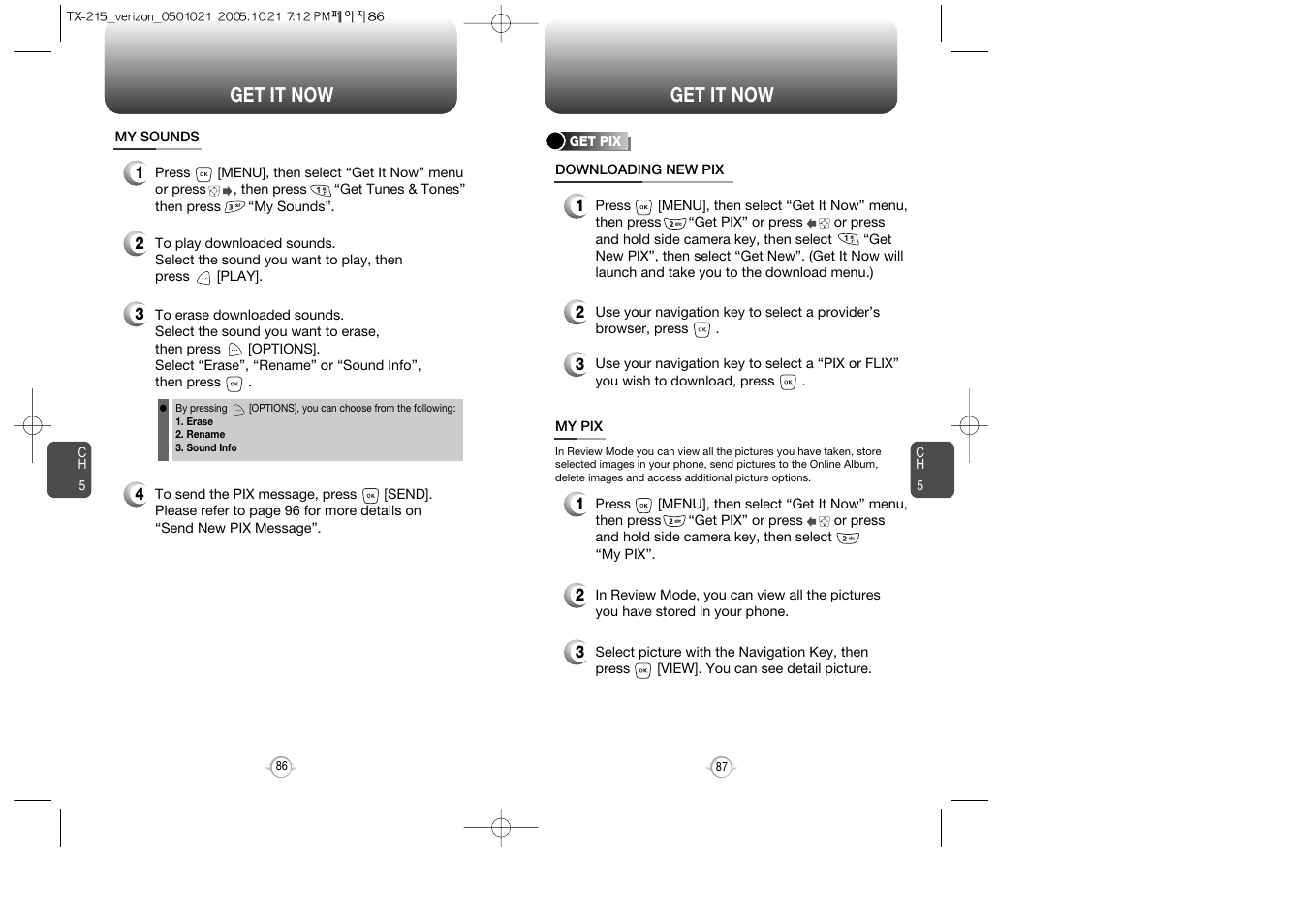 Get it now | Pantech PN-215 User Manual | Page 89 / 140