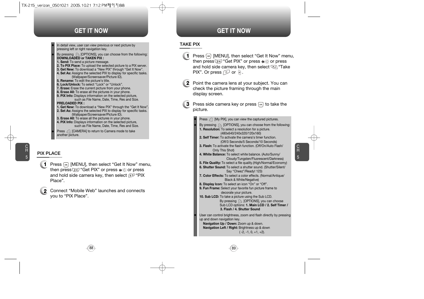 Get it now | Pantech PN-215 User Manual | Page 90 / 140