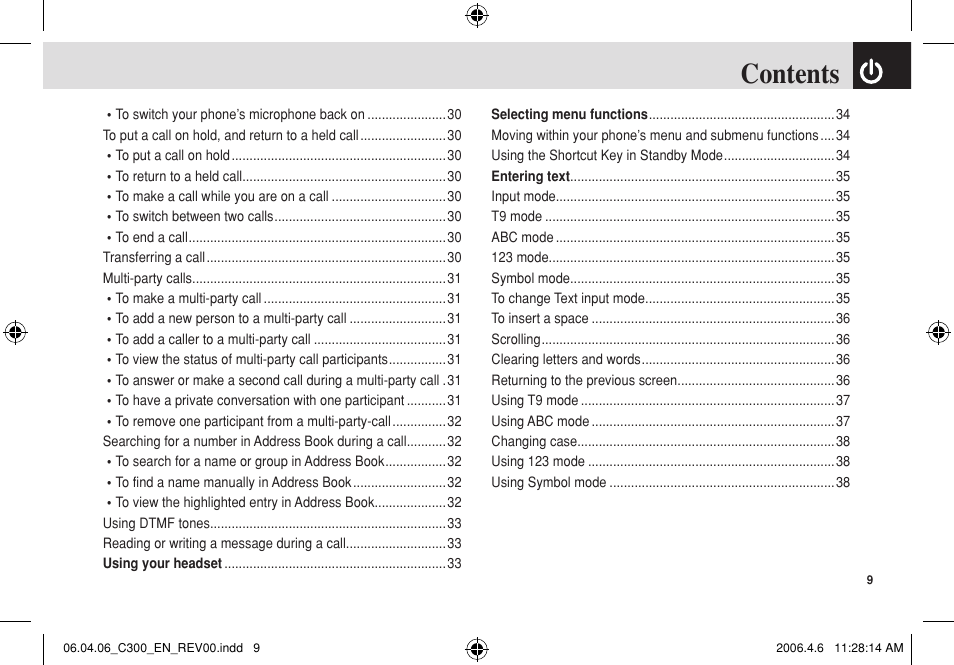 Pantech C300 User Manual | Page 10 / 97