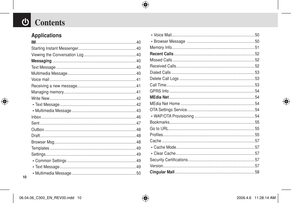 Pantech C300 User Manual | Page 11 / 97