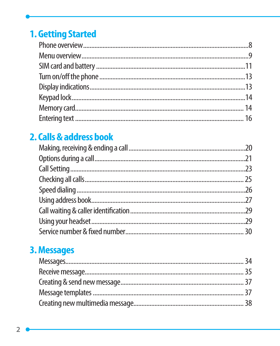 Pantech P1000 User Manual | Page 3 / 97