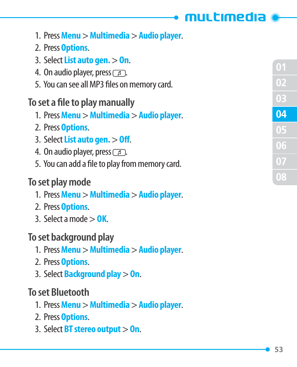 Pantech P1000 User Manual | Page 54 / 97