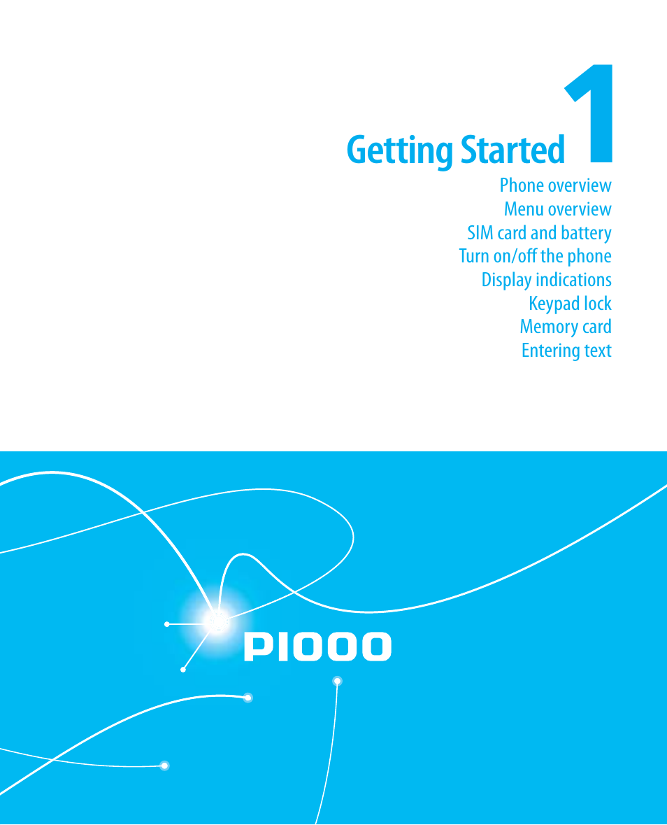 Getting started | Pantech P1000 User Manual | Page 8 / 97