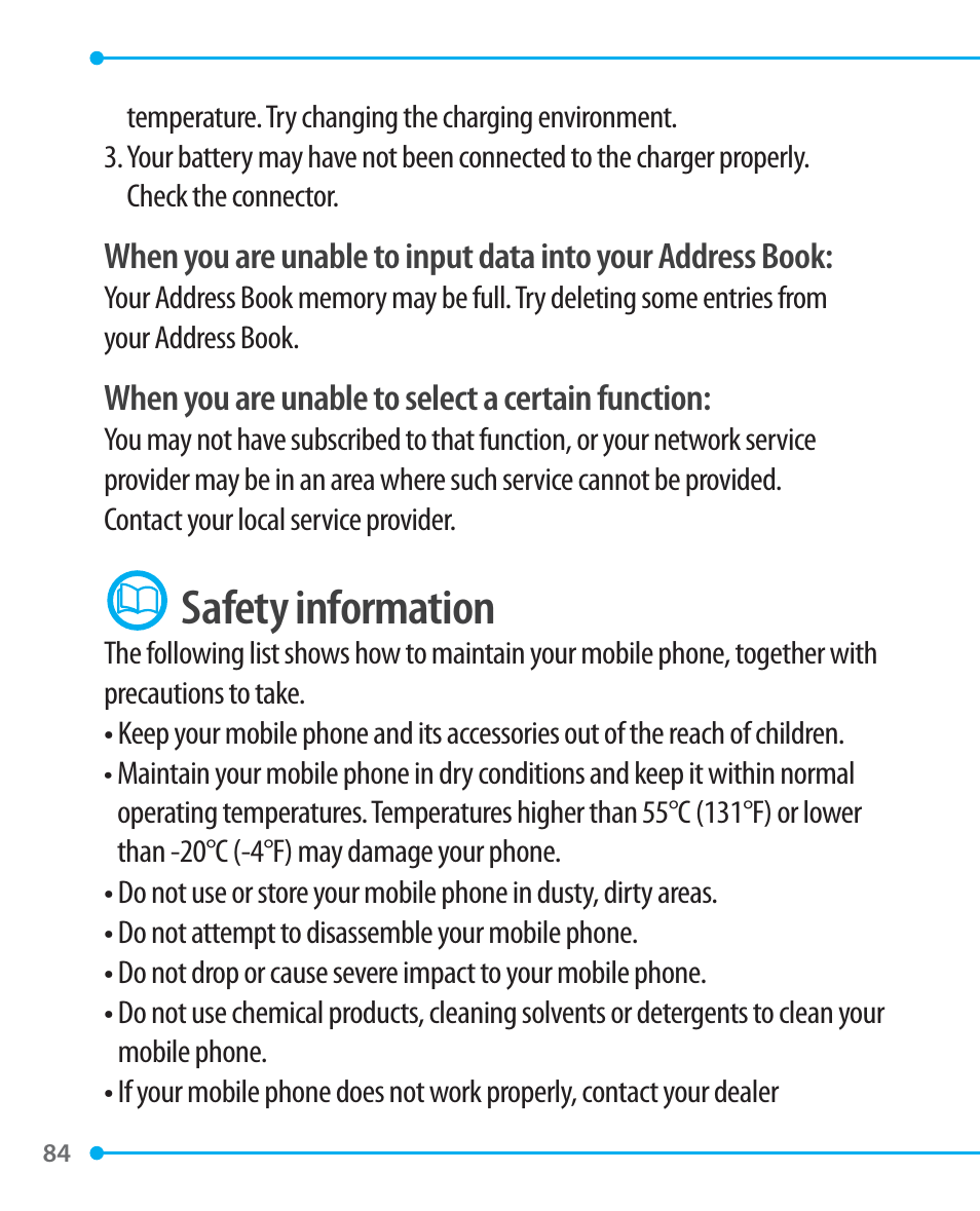 Safety information | Pantech P1000 User Manual | Page 85 / 97