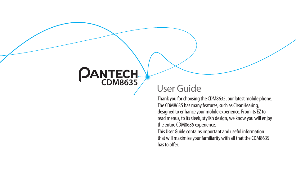Pantech CDM8635 User Manual | 67 pages