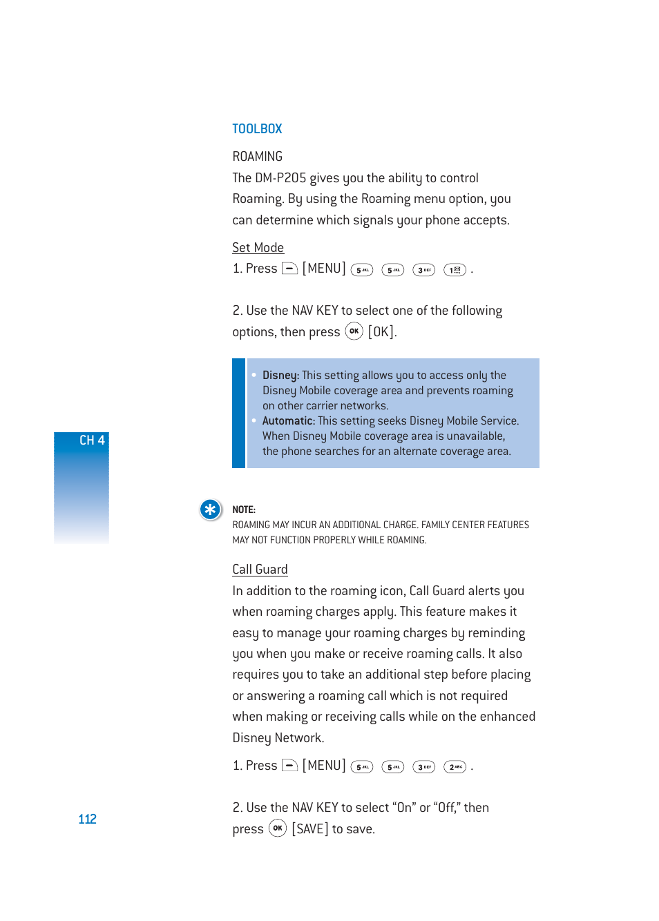 Pantech DM-P205 User Manual | Page 114 / 149
