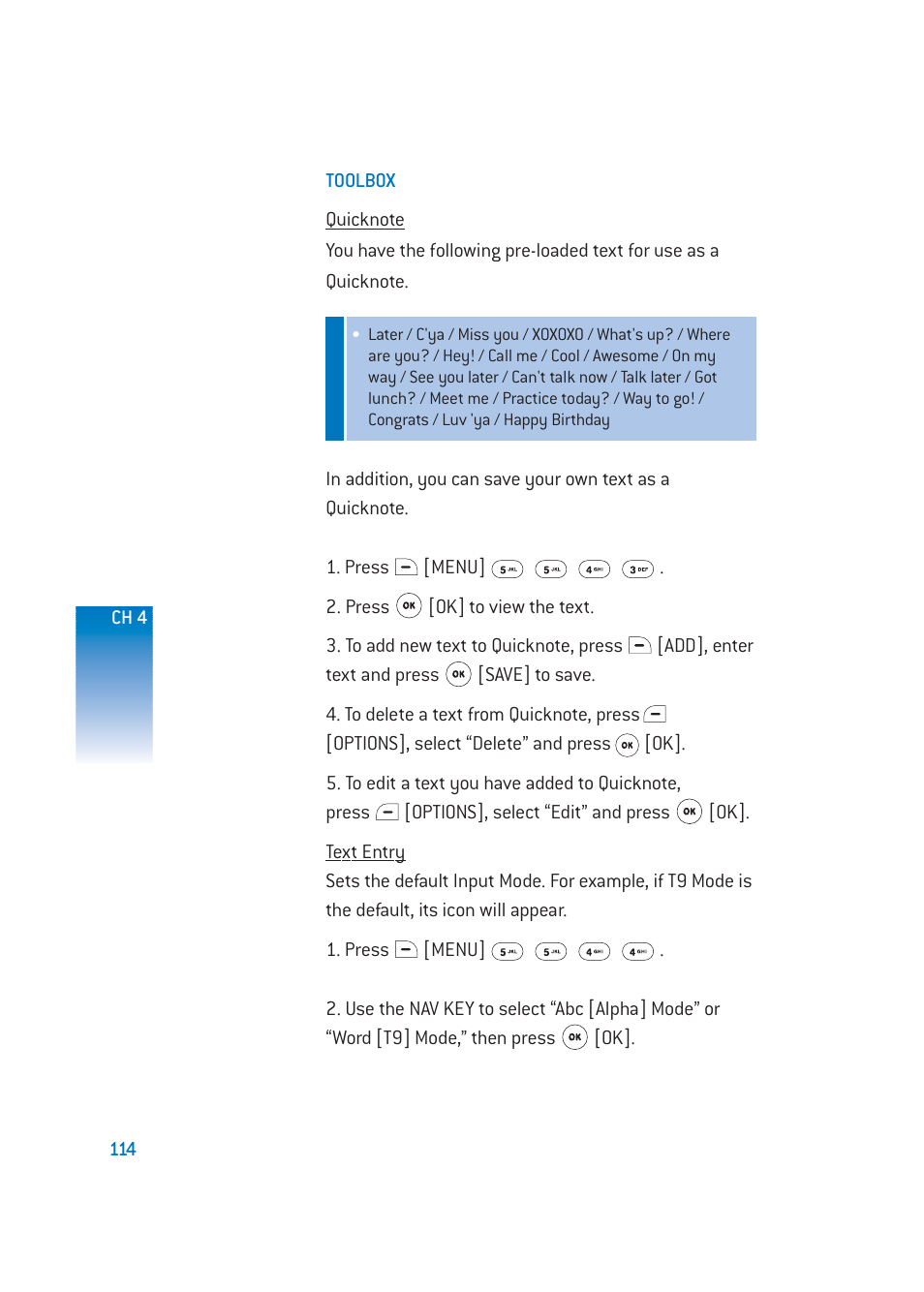 Pantech DM-P205 User Manual | Page 116 / 149