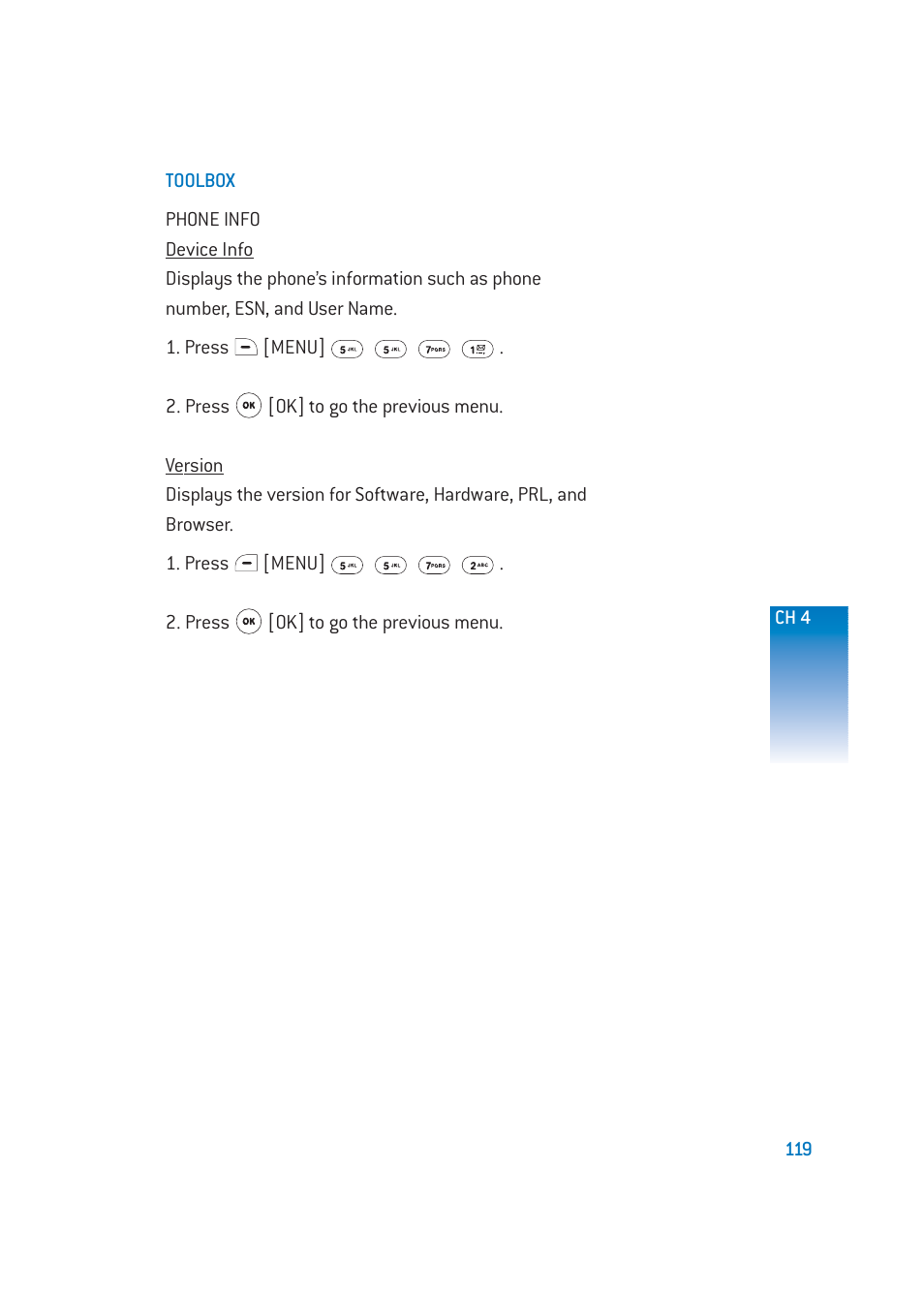 Pantech DM-P205 User Manual | Page 121 / 149