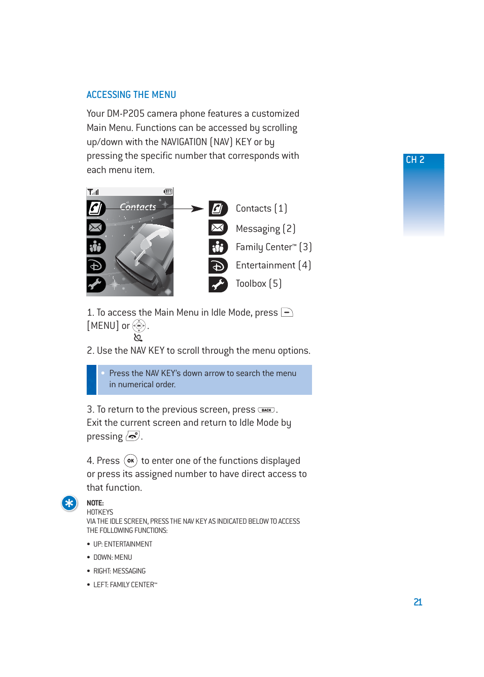 Pantech DM-P205 User Manual | Page 23 / 149