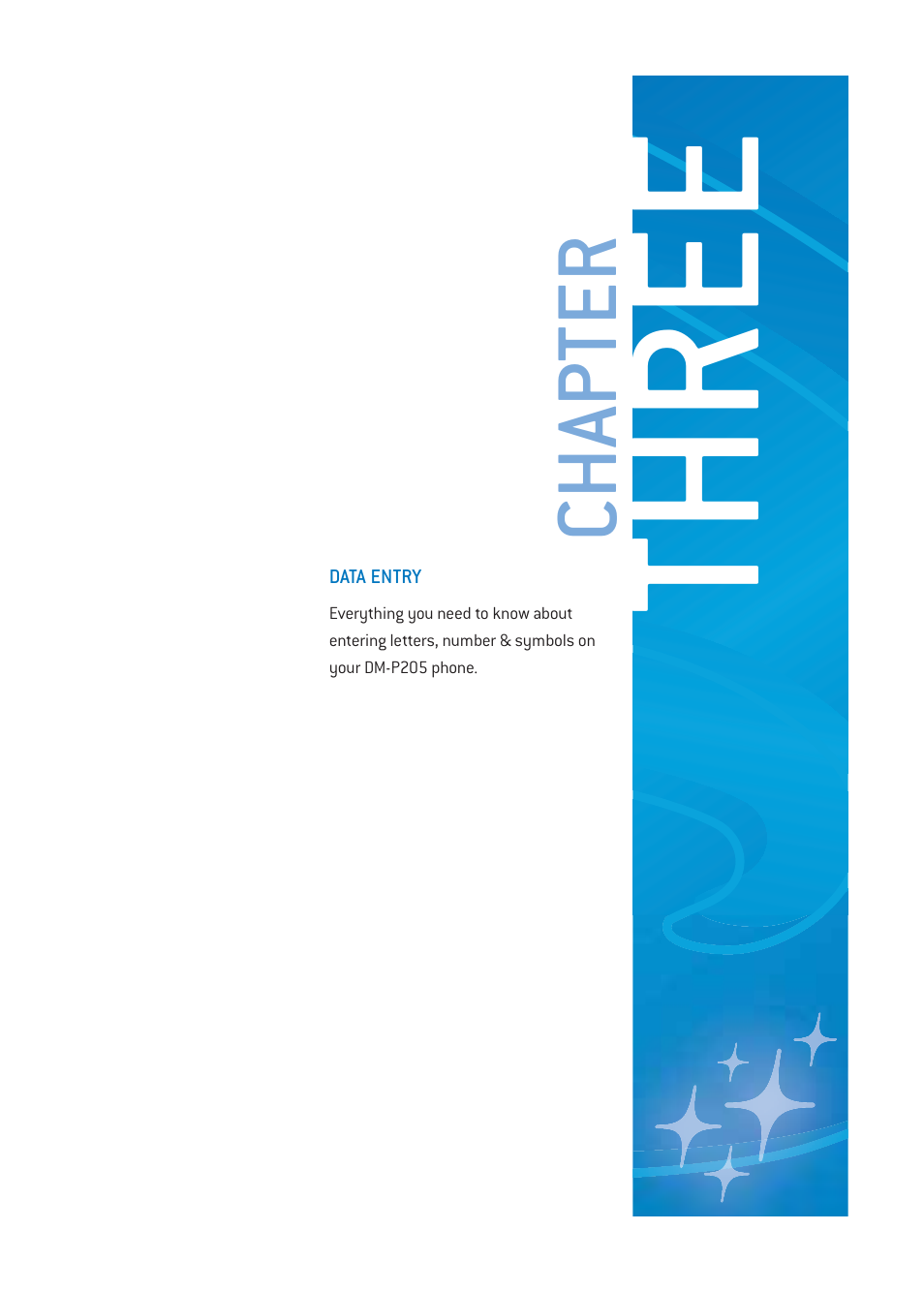 Three, Chapter | Pantech DM-P205 User Manual | Page 33 / 149