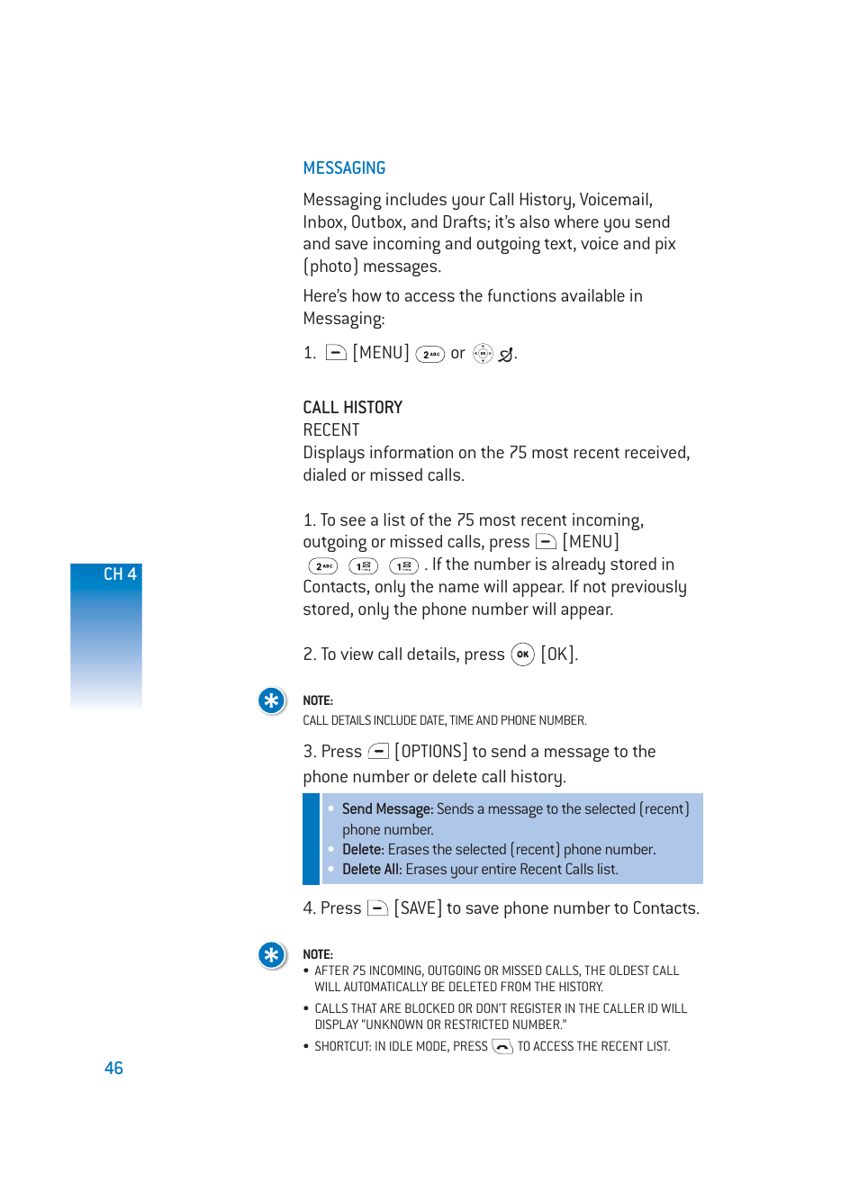 Pantech DM-P205 User Manual | Page 48 / 149