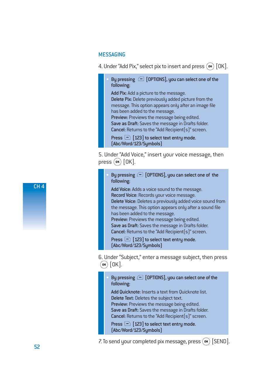 Pantech DM-P205 User Manual | Page 54 / 149