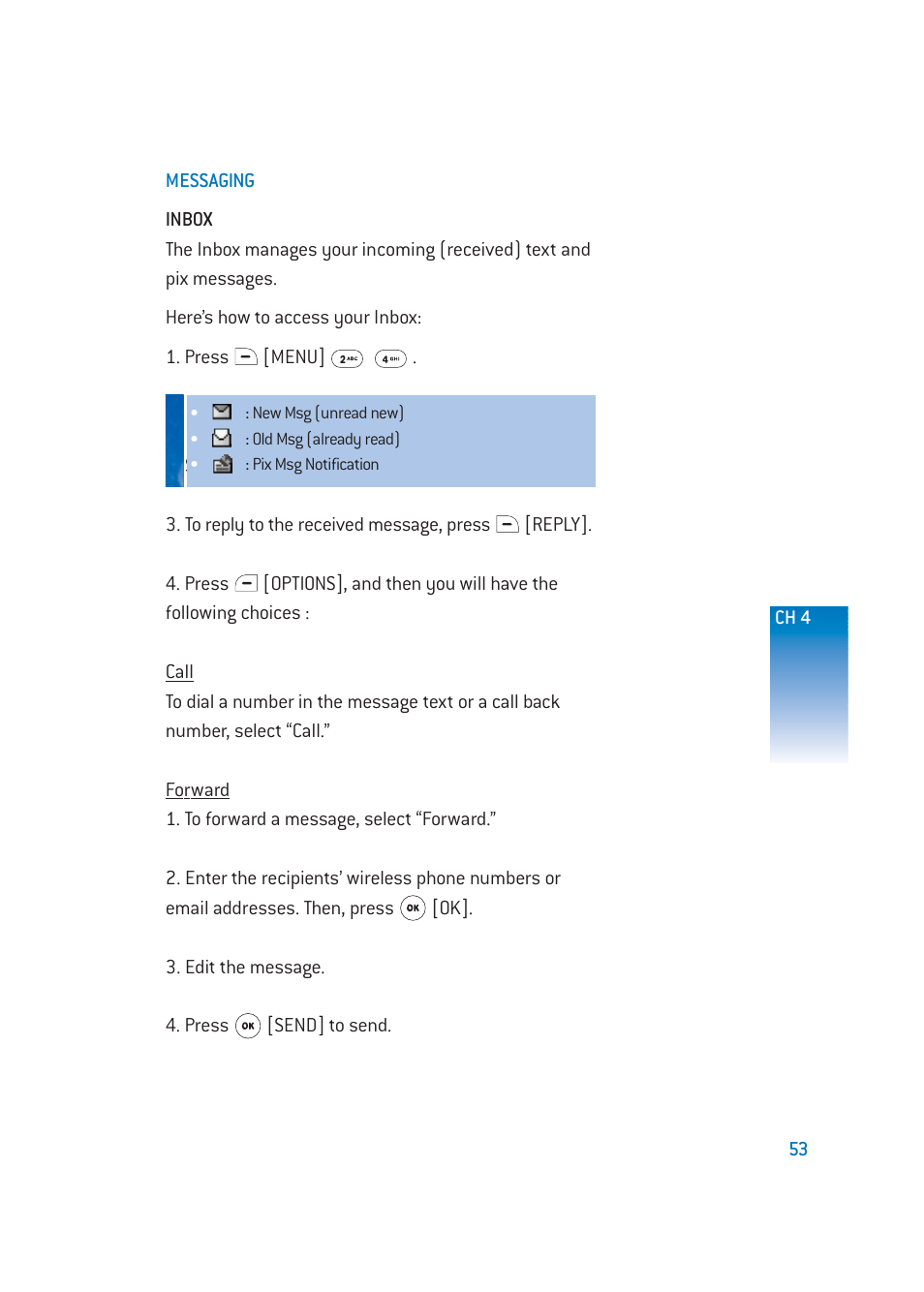 Pantech DM-P205 User Manual | Page 55 / 149