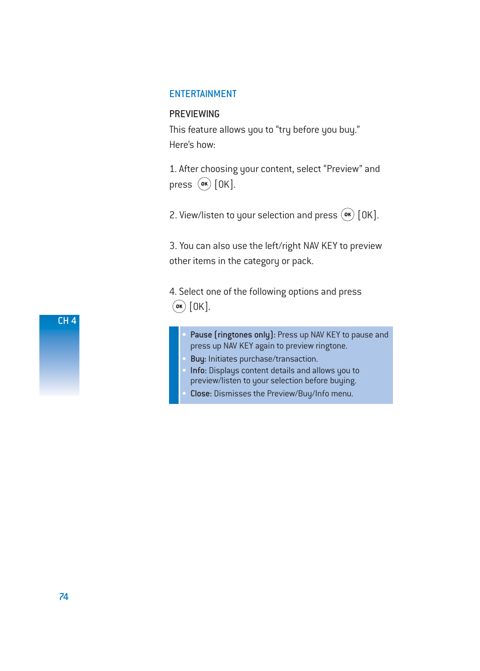 Pantech DM-P205 User Manual | Page 76 / 149