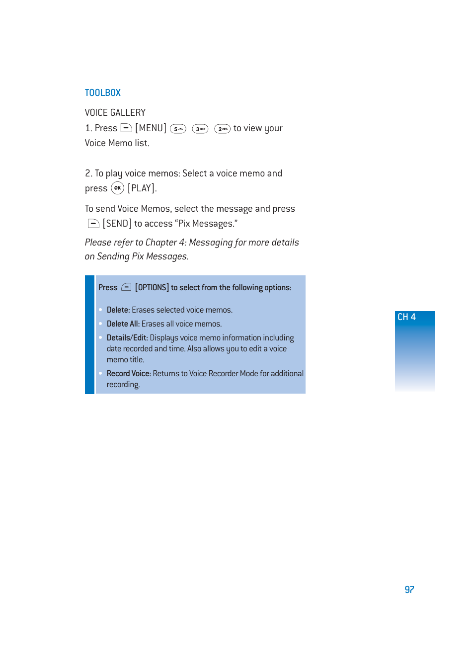 Pantech DM-P205 User Manual | Page 99 / 149
