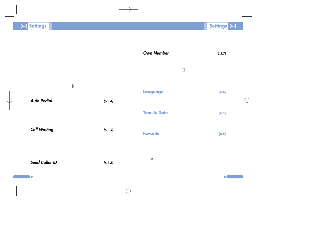 Settings | Pantech PG-3500 User Manual | Page 57 / 78