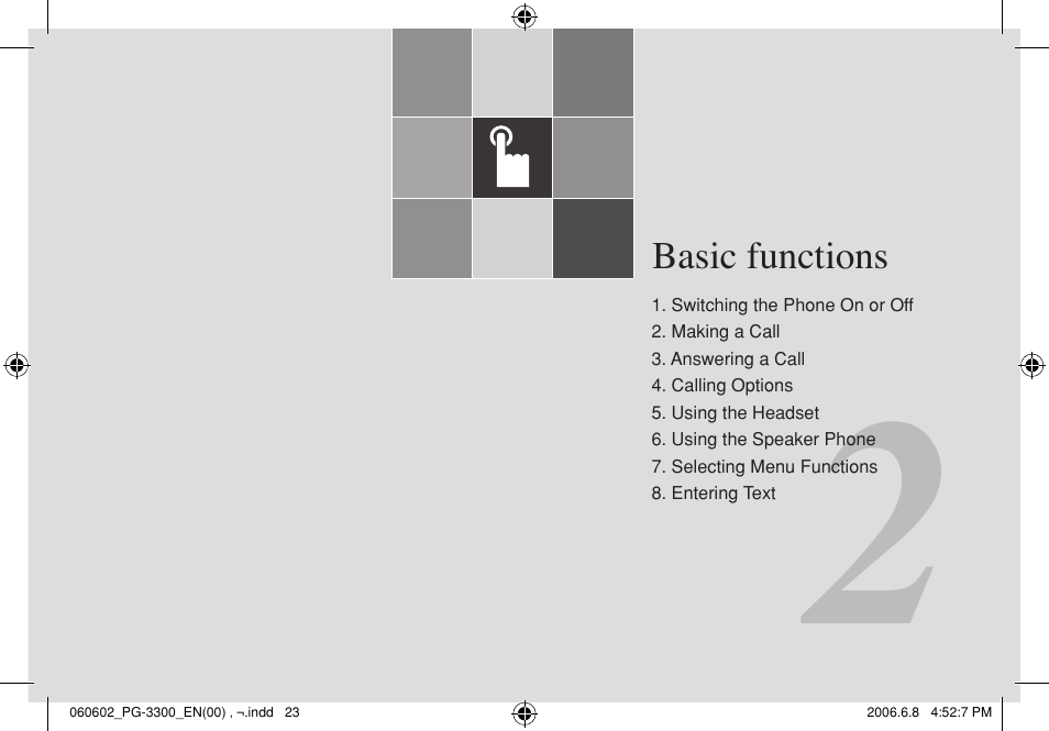 Pantech PG-3300 User Manual | Page 24 / 105