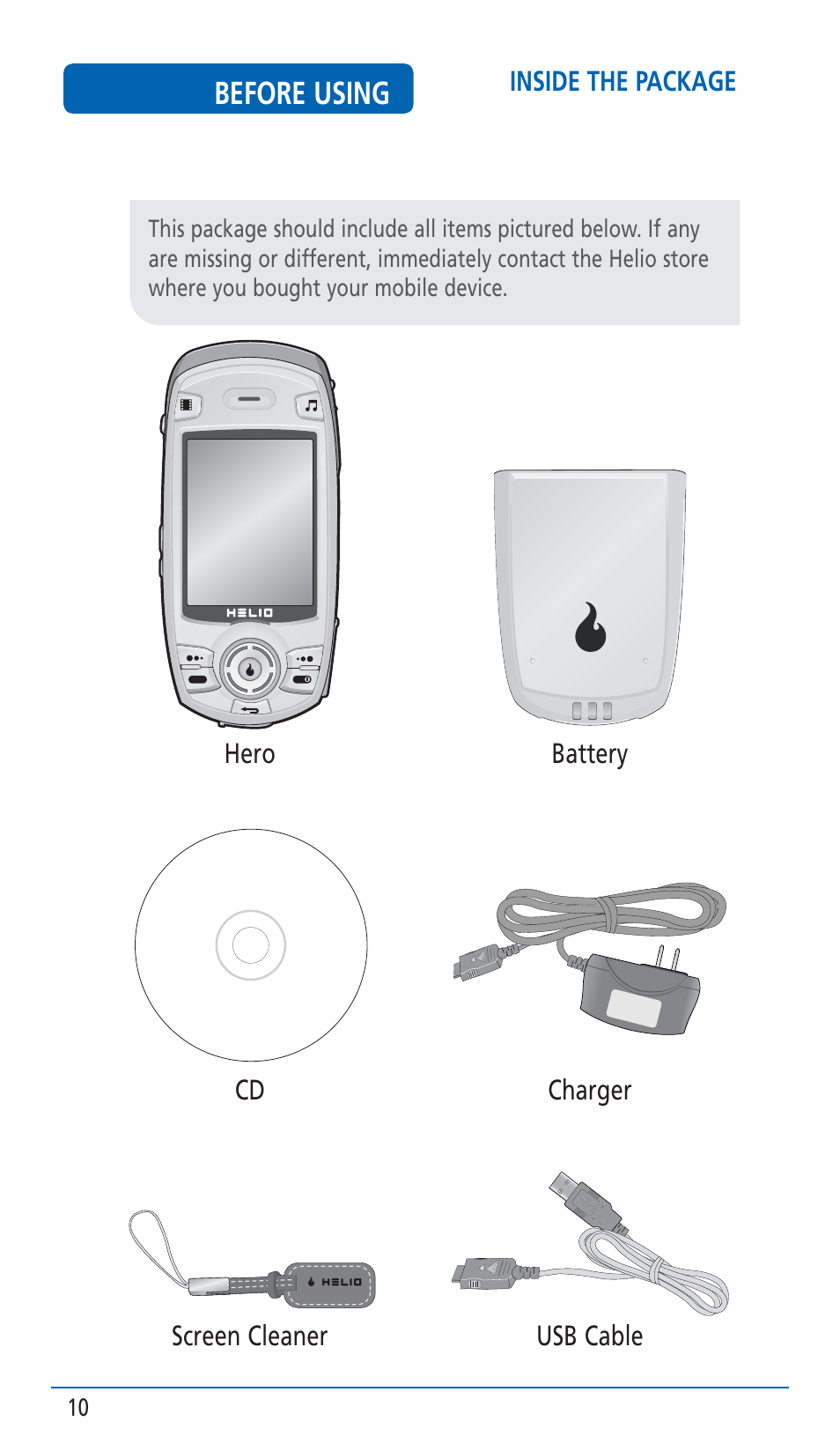 Pantech HERO Cell phone User Manual | Page 10 / 158