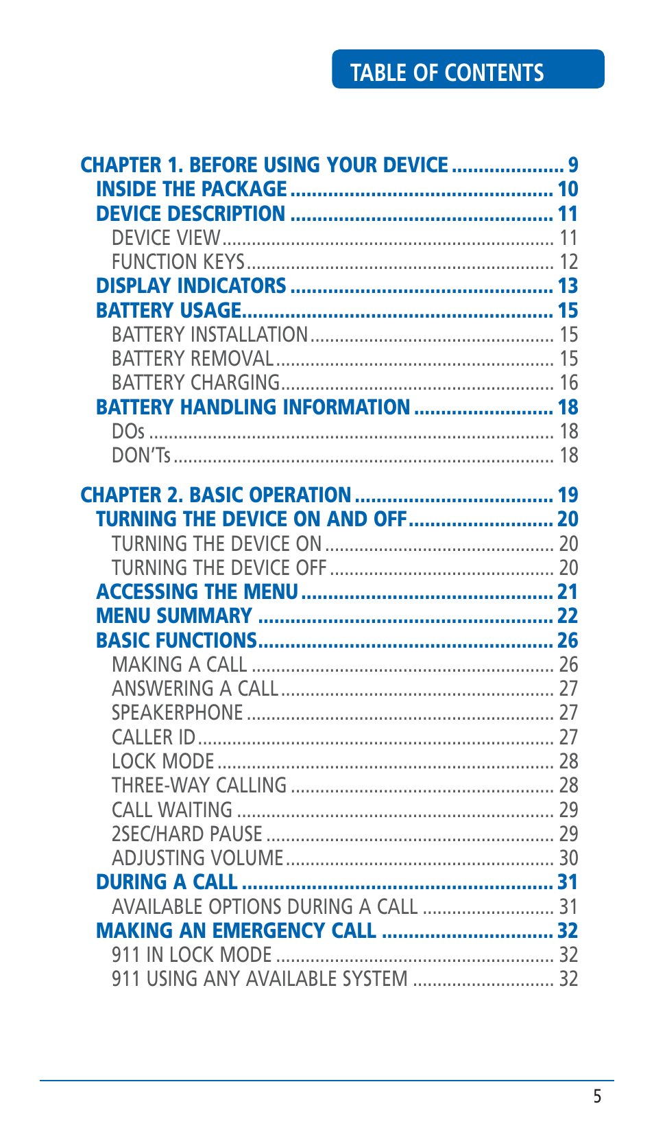 Pantech HERO Cell phone User Manual | Page 5 / 158