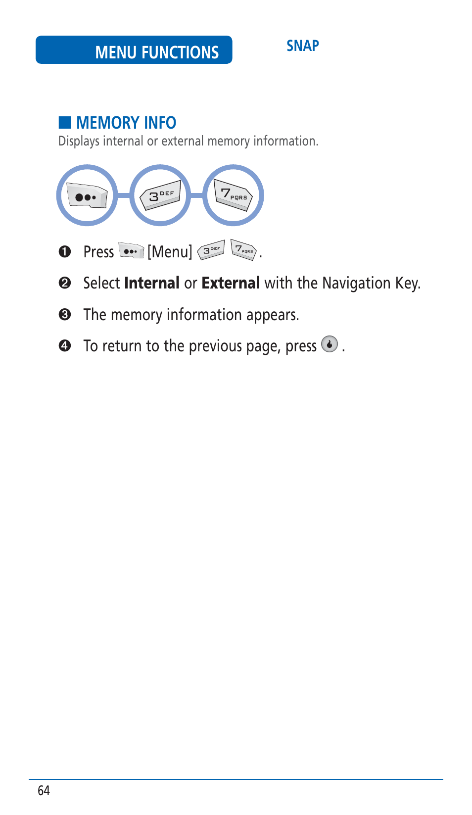 Pantech HERO Cell phone User Manual | Page 64 / 158