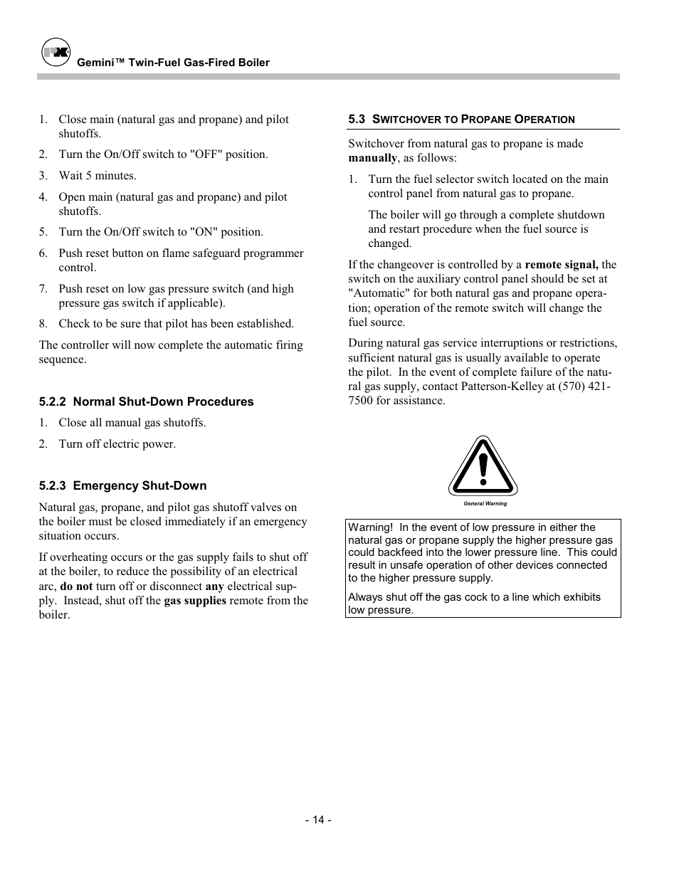 Patterson-Kelley TBIG-03 User Manual | Page 16 / 24